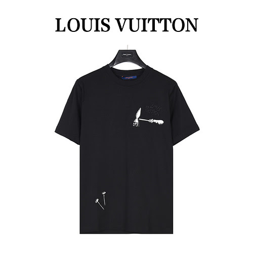 Tshirt a maniche corte ricamata con strumento martello LVLouis Vuitton 23ss