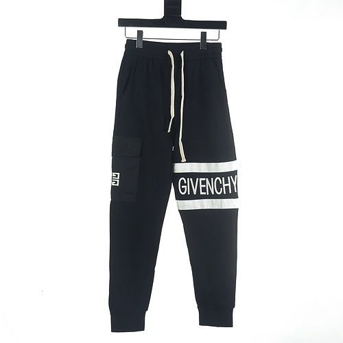 Pantaloni Givenchy GFC 23Fw con tasche quadriquadrate ricamate