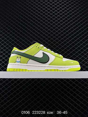 4 Nike Dunk Low Retro scarpe da ginnastica casual basse quotFrog Princequot FC6883 Taglia 36 36 37 3