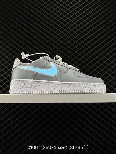 37 Nike Air Force Low Air Force 1 scarpe sportive casual casual lowtop in bianco e nero CW2288 2 num