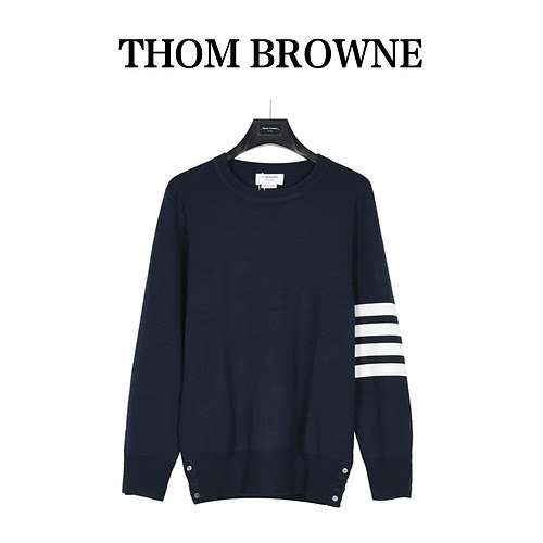 Classico maglione girocollo a quattro barre TB Tom Brown