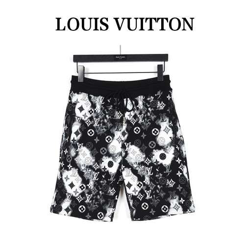 Pantaloncini presbiti con stampa all-over di LVLouis Vuitton 23ss splashink tieye