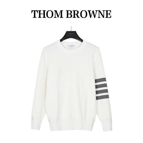 Classico maglione girocollo a quattro barre TB Tom Brown