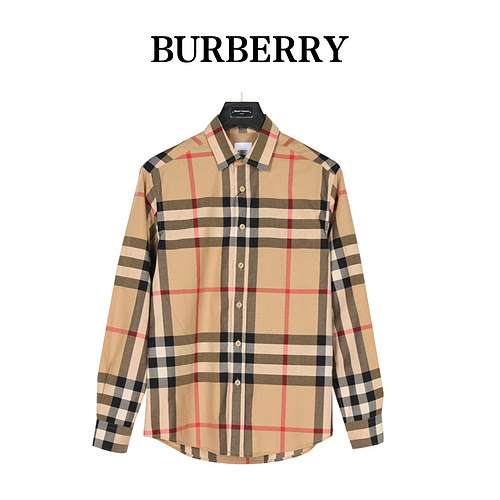 BBRCamicia classica a quadri larghi di Burberry