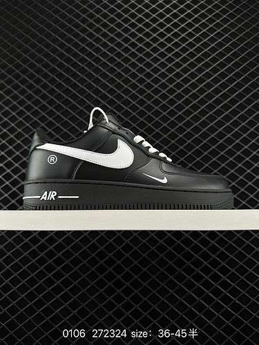 2 Nike Air Force Low Air Force 1 sneakers sportive casual basse allmatch basse in bianco e nero CW22