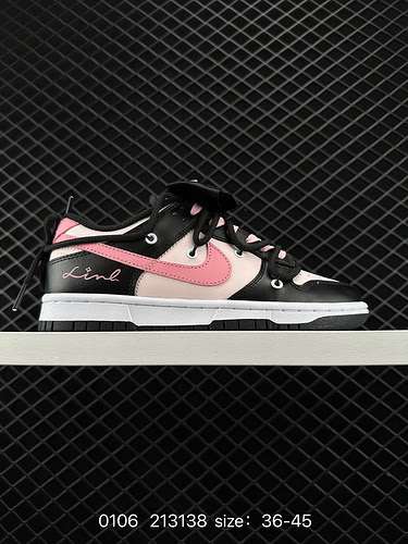 9 Livello aziendale Nike Dunk Low Zhizhiberry polvere nera Il design di questa scarpa personalizzata