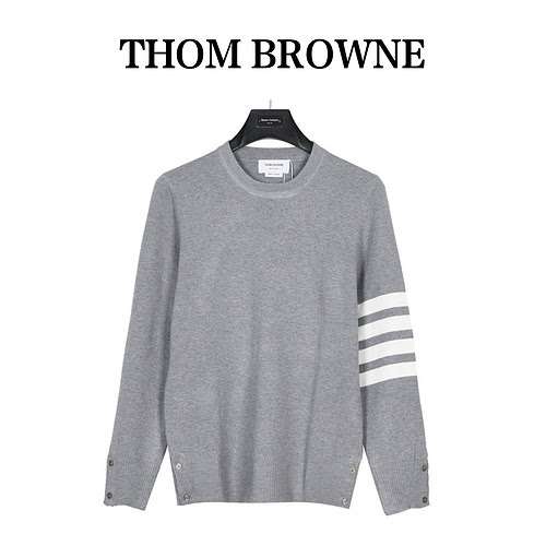 Classico maglione girocollo a quattro barre TB Tom Brown