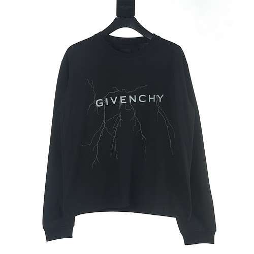 Felpa girocollo di Givenchy GFC 23 con fulmine riflettente