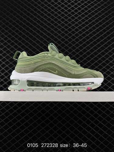 4 Autentiche Nike Wmns Air Max 97 ESS quotWhiteBlueRedquot proiettile retrò cuscino d'aria allmatch 