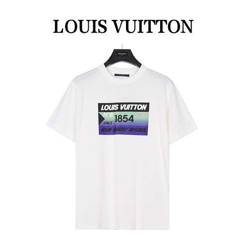 T-shirt a maniche corte stile coppia estiva LV Louis Vuitton con lettera LOGO