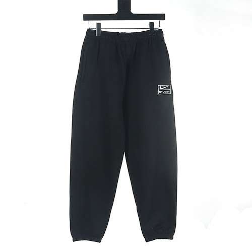 NikeNike NK x StussyStussy modello congiunto LOGO ricamato tinta unita più pantaloni della tuta in p