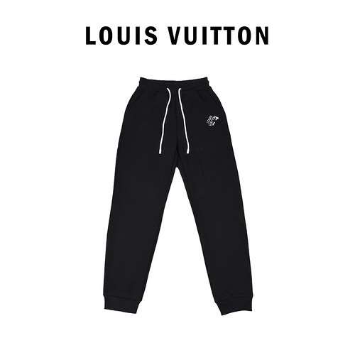 Pantaloni ricamati con spille LV 22FW