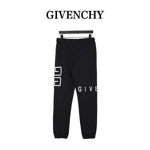 Pantaloni della tuta ricamati con logo Foursquare GVCGivenchy 22ss