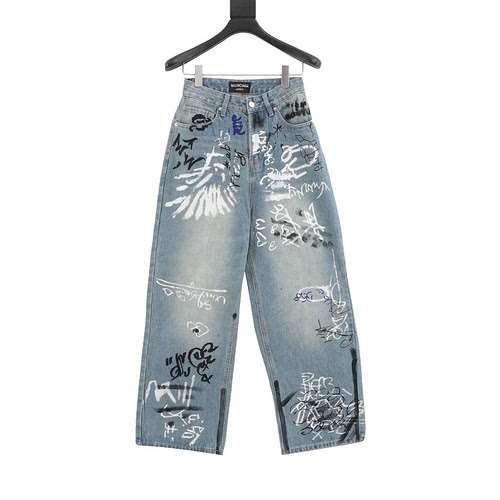 BLCG23FW jeans con graffiti