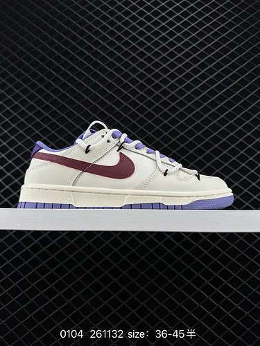 6 Autentica personalizzazione dello stile decostruito OffWhite con cinturino Nike SB Dunk Low quotMi