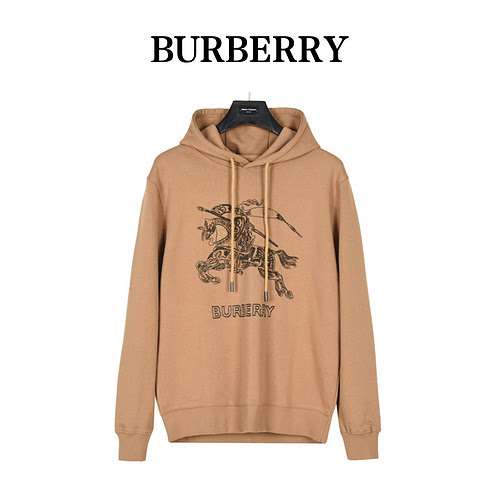 BRBFelpa con cappuccio con logo War Horse ricamato di Burberry 23Fw