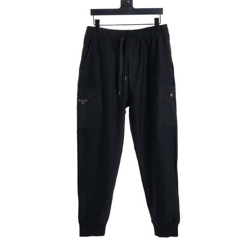 Pantaloni PRADA con tasche in nylon double side