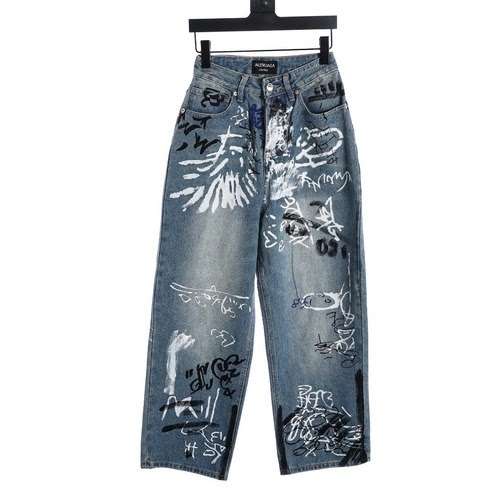 BLCG23FW jeans con graffiti