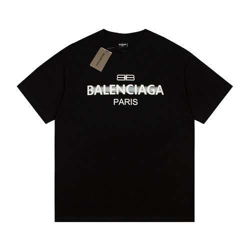 BLCGBalenciaga 2023SS lettera graffiti maniche corte