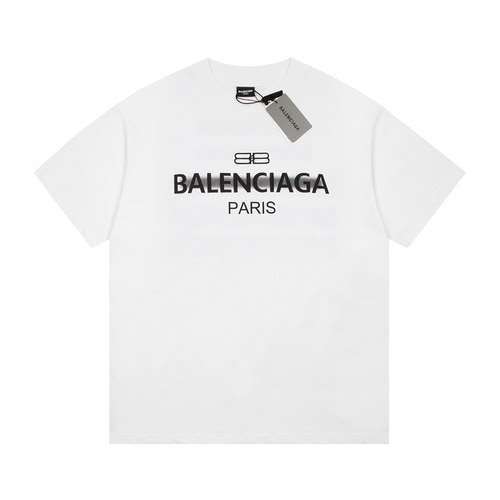 BLCGBalenciaga 2023SS lettera graffiti maniche corte