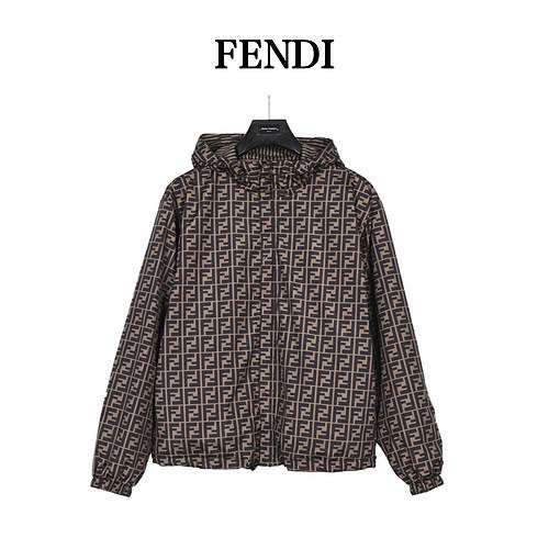 FENDI Giacca reversibile Fendi 23FW fullprint LOGO