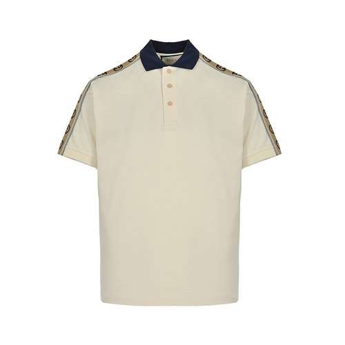 GucciPolo in tessuto riflettente Gucci 24ss maniche corte