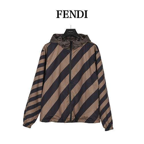 FENDI Giacca reversibile Fendi 23FW fullprint LOGO