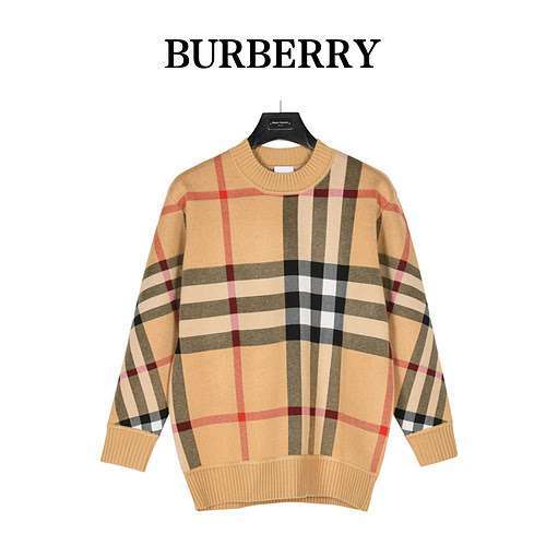 Maglione BBR Burberry lavorato a maglia a righe scozzesi