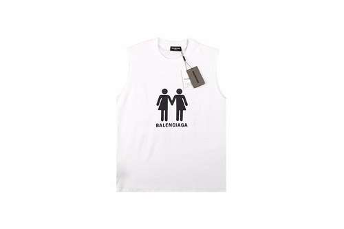 T-shirt a maniche corte con bandiera BLCGBalenciaga PRIDE con doppio ritratto