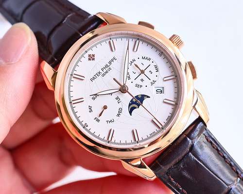 Orologio PatekPhilippe da uomo con movimento meccanico originale completamente automatico, cassa in 