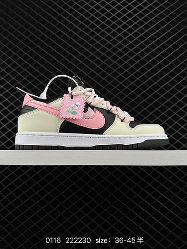 Personalizzate con corda OffWhite stile decostruzione Nike SB Dunk Low quotMilk WhitePinkSmilequot s