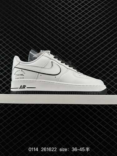 Autentiche scarpe da ginnastica sportive casual versatili Nike Air Force Low Air Force 1 basse La co