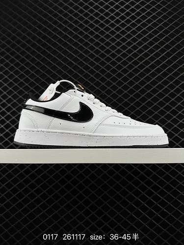 8 Nike Court Vision Low Bianco Nero Ispirata alla tendenza della metà degli anni '98, la Nike Court 