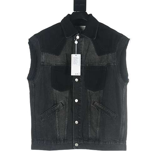 Gilet in denim patchwork Margiela MM6