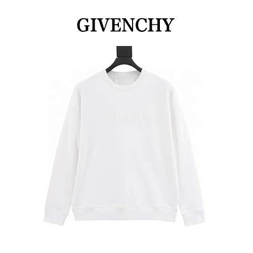 Felpa girocollo Givenchy GVC 23FW con lettere ricamate 4G