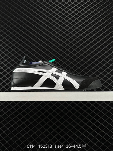 9 onitsuka Onitsuka Tiger Mexico66 black and white lightweight low-top casual running shoes, same st