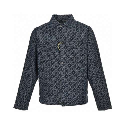 Giacca in denim con logo jacquard all-over CHCro Heart 24Fw