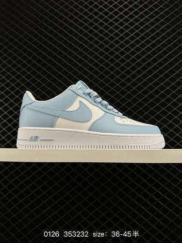 6 Nike Air Force Low 7 Scarpe sportive casual basse Air Force One bianche e blu Codice articolo FZ46