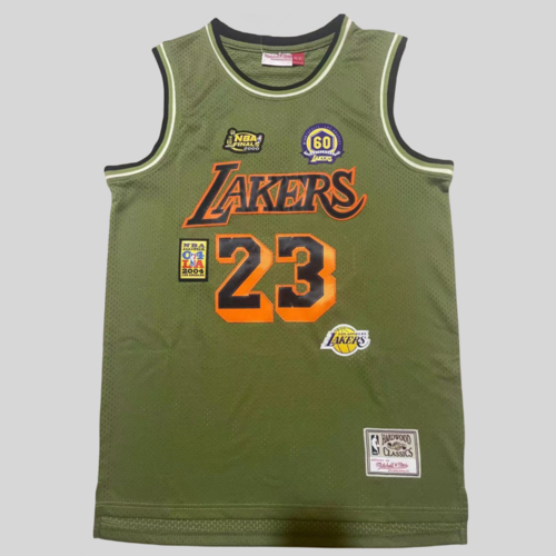 Lakers No. 23 James Army Green