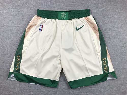 Pantaloncini Celtics in edizione cittadina bianco sporco 24 stagioni