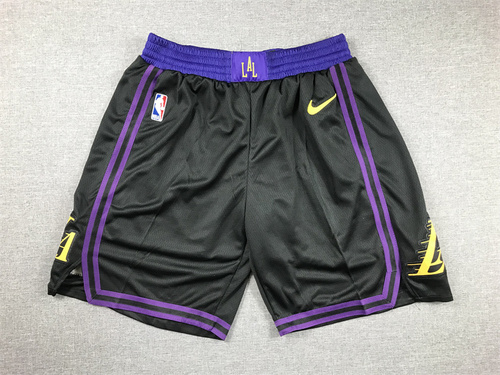 Lakers black 24 season city edition shorts