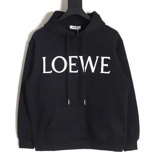 Felpa con cappuccio con stampa di lettere grandi Loewe 24SS