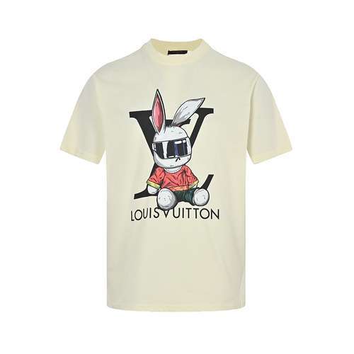 Manica corta con stampa coniglio limitata LVLouis Vuitton 23ss Year of the Rabbit