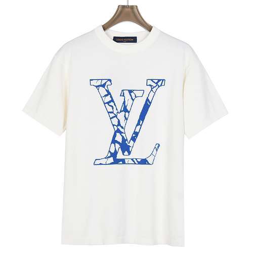 T-shirt jacquard a maniche corte LV Louis Vuitton serie sci 24ss