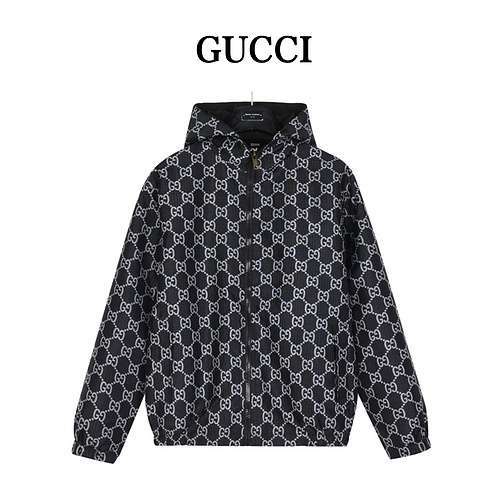 GcciGiacca presbite Gucci double face con cappuccio