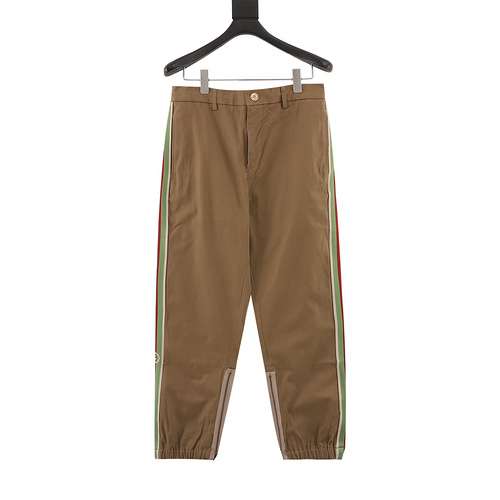 Pantaloni G Home in cotone intrecciato color kaki