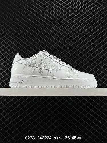 2 Nike Air Force Low Air Force 1 sneakers sportive casual versatili basse La combinazione di morbide