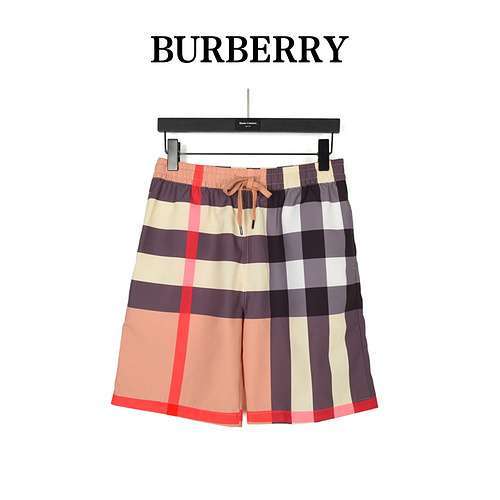 Pantaloncini da spiaggia classici a quadri grandi BBR Burberry