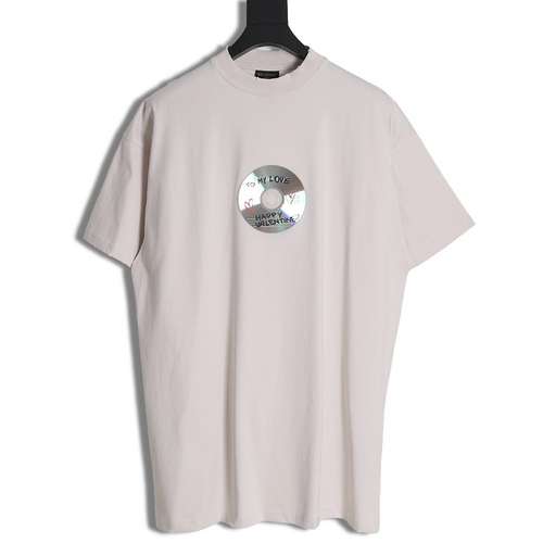 T-shirt a maniche corte con CD in edizione limitata BLCG Balenciaga 24SS San Valentino