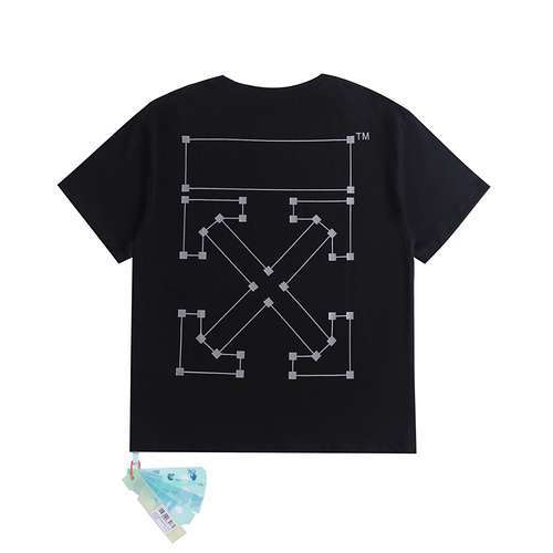 T-shirt a maniche corte con stampa riflettente OW20ss Constellation Arrow 3M